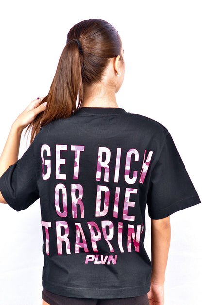 PLVN Die Trappin' Cropped T-Shirt