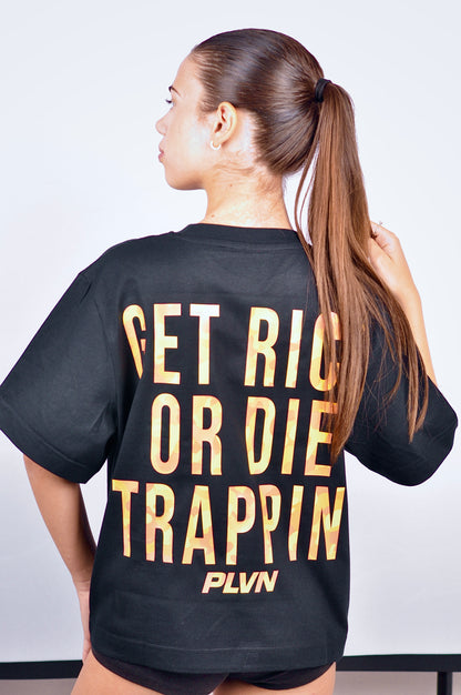 PLVN Die Trappin' Cropped T-Shirt